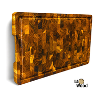 เขียงไม้สักเอนเกรน LAO WOOD รุ่น CB08-1