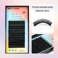 eelloo Premium Black Soft Individual Eyelash Extensions False Mink Eye Lashes Extention Fake