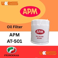 APM Oil Filter AT-501 PERODUA KANCIL, KELISA, KENARI, VIVA, MYVI, ALZA, KEMBARA