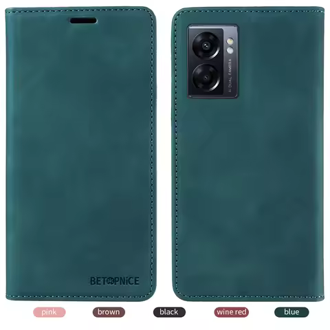 Capa A77 Magnetic Wallet Case For OPPO A57 2022 A57E A57S Leather Flip Cover for OPPO A77 4G Fundas 