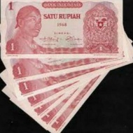 qedem || uang kuno 1 Rupiah Sudirman Thn 1968