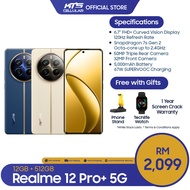 [READY STOCK] Realme 12 Pro+ 5G (12GB+512GB) Smartphone - Original 1 Year Warranty by REALME MY