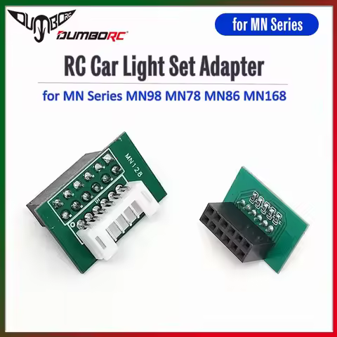 DUMBORC MN99 MN128 RC Car Light Set Adapter Plug for MN Series MN98 MN78 MN86 MN168 DUMBORC P6DC P6D