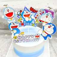 - Happy Robot Cat Paper Plug Set – Robot Cat Theme Cake Decoration for Boys and Girls