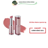 3CE Blur Matte Lipstick 4g Smooth, Matte, light | Official Store Lip Make up Cosmetic