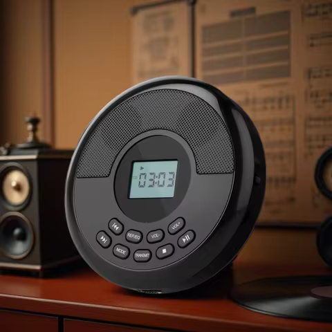 Portable cd walkman with bluetooth transimitting cd player portable with speakers and earbuds discma