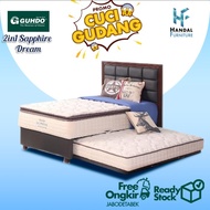Guhdo - Full Set Kasur Spring Bed 2in1 Sapphire Dream