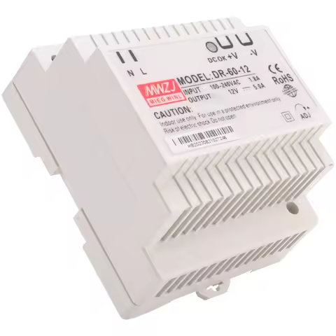 -60-12 Transformer 12 Volt 5 Amp Industrial Din Rail Power Supply 220V Ac To 12V Dc Power Supply(12V