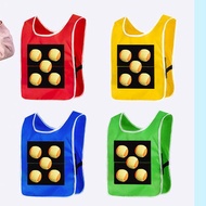 Sensory Training Equipment Kindergarten Children Dodgeball Sticky Jersey Vest Sports Game Props Outd