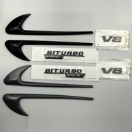 Suitable for Mercedes-Benz C-Class E3L C2L Decorative Sticker V8 Side Label E63 Fender Label Pull Ba