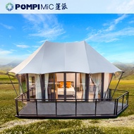 Khemah hotel resort, pondok perkhemahan, khemah glamping mewah kelas atas untuk aktiviti luar dengan
