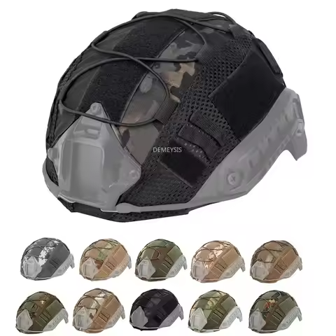 Camouflage Tactical Fast Helmet Cover Shooting MH PJ BJ Helmets Cloth Paintball CS Wargame Helmet Ac