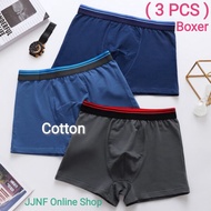 (3 Pcs)MEN BOXER Cotton Tebal SELUAR DALAM PENDEK Lelaki Spender Pants PLAIN UNDERWEAR MAN innerwear