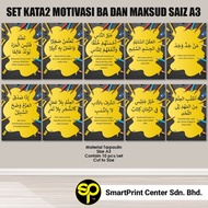 Motivational Words SET Size A3