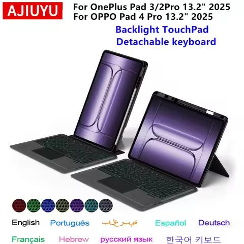 Magic Keyboard For OnePlus Pad 3 Case Backlight TouchPad Keyboard Cover for One Plus Pad 3 2Pro 13.2