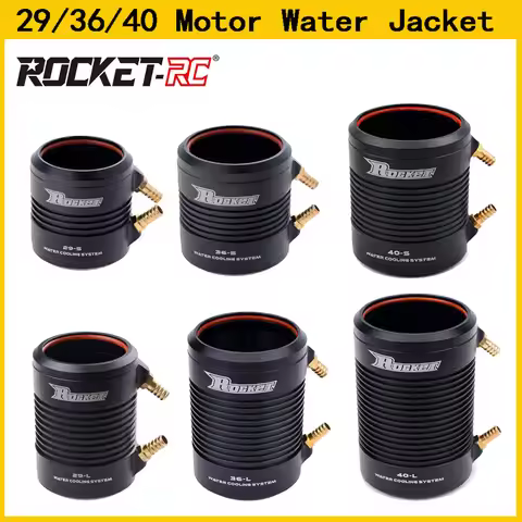 Rocket RC 29 36 40 Water Cooling Jacket Cover for 2948 2968 3660 3670 3680 4074 4082 4092 RC Boat Br