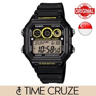 [Time Cruze] Casio AE-1300 World Time Black Resin Digital Men Watch AE-1300WH-1A AE1300WH-1A AE-1300
