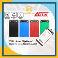 Astar T220 Receipt Clipboard / PVC Clip Board / Clipboard / Paper Clipboard / Wire Clip Board - Smal
