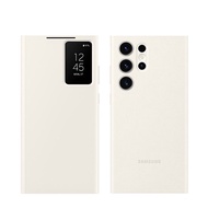 Samsung S23 Ultra Smart View Wallet Case - Cream