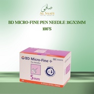 BD Micro-Fine Pen Needle 31Gx5mm 100's