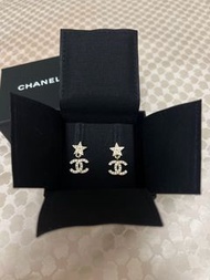 Chanel Earrings CC star logo星星閃石耳環