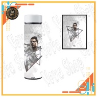 CR7 thermos water bottle (model 3) with stainless steel core, can be printed on request anime/game/m