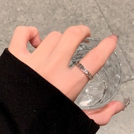 Roman Numeral Ring Female Niche Design High-End Sense Ring Couple Ring Titanium Steel Ring Female Ta