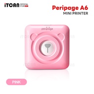 iTCAN Peripage A6 เครื่องปริ้นหมี เครื่องปริ้นพกพา เครื่องปริ้นความร้อน Mini Printer Bluetooth