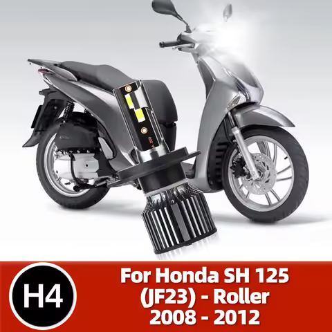 1PC CSP 7500LM Headlight Bulb LED Hi-Lo Beam H4 50W Lamp Motorcycle 12V For Honda SH125 SH 125 (JF23