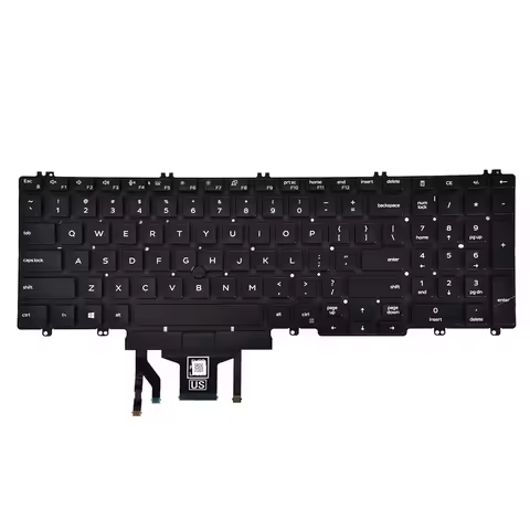 Replacement Keyboard with Backlit Pointer for Dell Latitude 5500 5501 5510 5511 /Precision 3540 3541