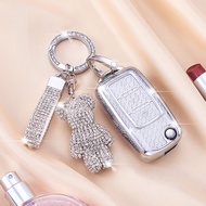 Trend Mall  Car Key Case Cover Shell for Volkswagen VW Polo Tiguan Golf Passat B5 B6 B7 Beetle Eos S