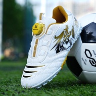New Fashion Golden Children's Football Shoes Comfort Non-slip Soccer Shoes Child Sports Sneakers Kid