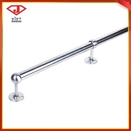 💍 Pemegang Tiang Almari 2Set Keluli Tahan Karat Socket Tiang Almari Perak 4.7x1.8x3.3in untuk Pejaba