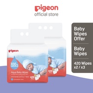 MZ7 [Bundle Deal] PIGEON Aqua Baby Wipes