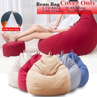 [Local Ready Stock]S/M/L/XL Ready-made Bean Bag Sofa Cover bean beg Sofa Bag Chair Cover Indoor Cover (No Filling)