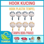 Waterproof Cat Wall Hanger Hook Waterproof Cat Motif Wall Mount