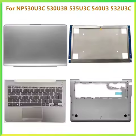 New Laptop LCD Back Bezel Front Frame Palmrest Upper Bottom Cover Case For Samsung NP530U3C NP530U3B