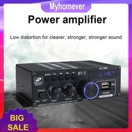 AK380 Bluetooth-Compatible Amplifier 2 Channel Subwoofer Amplifier HIFI Bass 40W+40W Music Player US