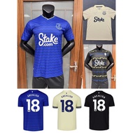 Everton 2025/26 Fans Edition Men‘s Home Away Short Sleeve Football Jerseys Shirt