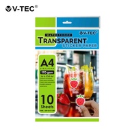 Transparent Sticker Photo Paper Transparent Photo Paper V-TEC A4 170gsm STP-9117 TransparentWP