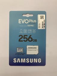 三星256GB 全新原裝香港行貨記憶卡 Samsung EVO Plus 2021 256GB TF MicroSDXC Card R:130MB W:130MB