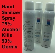 3 pcs HAND SANITIZER 300 ml  - Multipurpose Sanitizer Spray Halal Certified 75% Ethanol.. Handrub Spray Hand Sanitizer for using at gym, house, office 75% Ethyl Alcohol Kills 99.9% of Germs