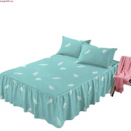 【ready stock】Princess Style Bed skirt/Washed Cotton Bedsheet/COTTON CADAR BEDSHEET ONLY KUN CADAR MU