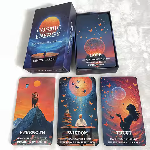 Universe Wisdom Tarot Deck, Cosmic Energy Oracle Cards, Unknown Power Oracle Cards, Fortune Telling 