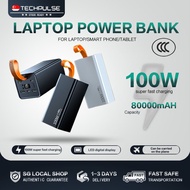 80000maH/100W Laptop Power Bank Super Fast Charging 3 USB/2 TYPE-C Quick Charge Power Delivery For P