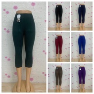 [READY STOCK] 07-7#LADIES COTTON ELASTIC 3/4 THREE QUARTERS LEGGING / CAPRI PANTS