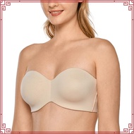 Braplux 40 Cup C B 44 42 38 36 34 White Skintone Nude Strapless Bra Tube Plus Size Bra For Woman Wit