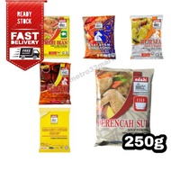 REMPAH ADABI 250G | KARI AYAM DAN DAGING | KARI IKAN | KERUTUK | PERENCAH SUP | KURMA | RENDANG | SE