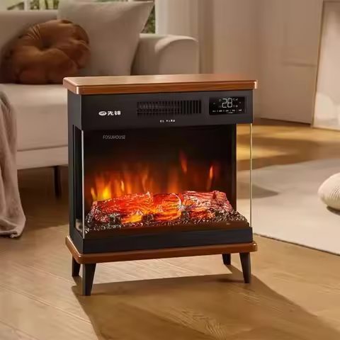 Electric Freestanding Fireplace Heaters 3D Simulation Flame Heating European Fireplaces Multifunctio