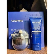 OngPure Hybrid Sunscreen Set Effective Sunscreen X2, Set Includes 100g + 70g + 10g Pack